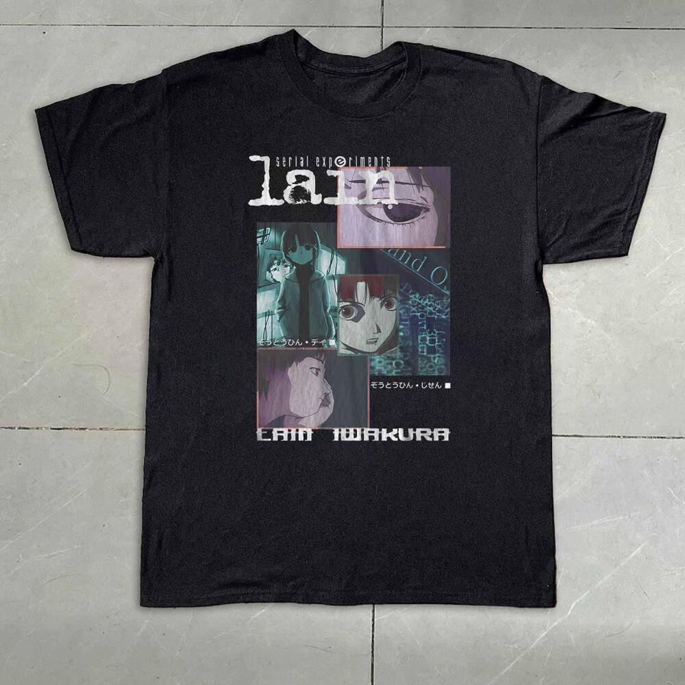 Style Lain Serial Experiments Black T-Shirt